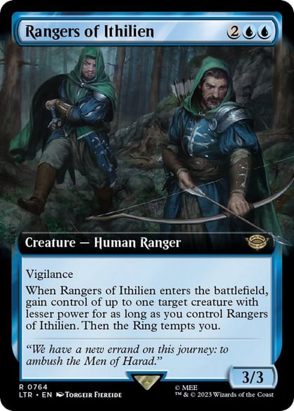 Rangers of Ithilien (Extended Art) (Surge Foil), Universes Beyond: The Lord of the Rings: Tales of Middle-earth 764
