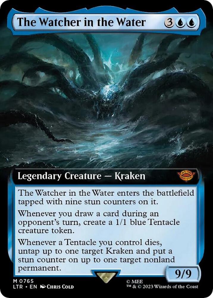 The Watcher in the Water (Extended Art) (Surge Foil), Universes Beyond: The Lord of the Rings: Tales of Middle-earth 765