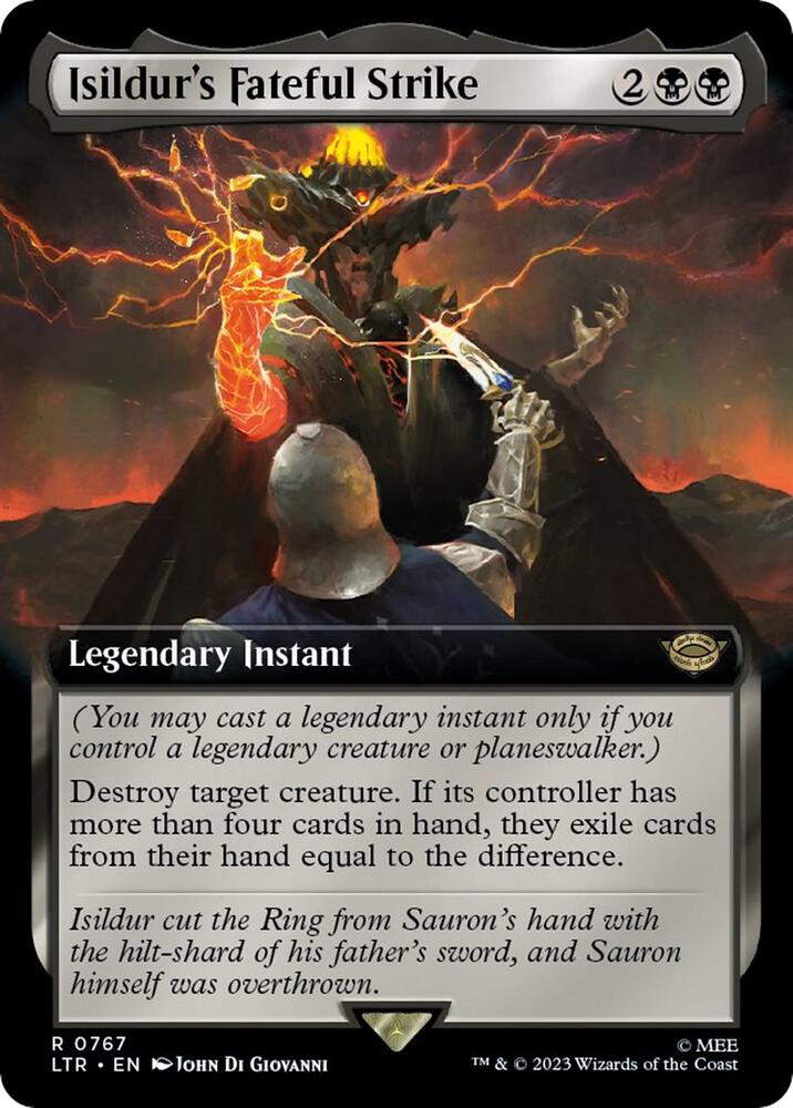 Isildur's Fateful Strike (Extended Art) (Surge Foil), Universes Beyond: The Lord of the Rings: Tales of Middle-earth 767