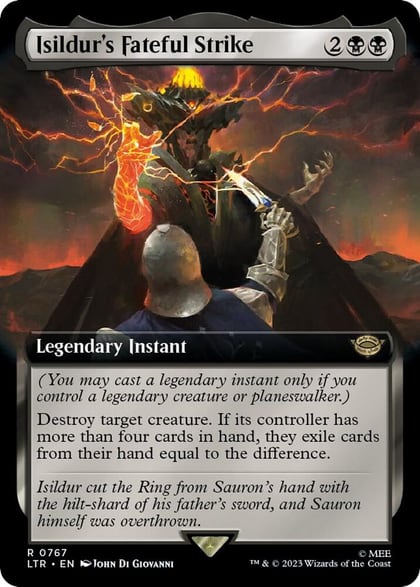 Isildur's Fateful Strike (Extended Art) (Surge Foil), Universes Beyond: The Lord of the Rings: Tales of Middle-earth 767