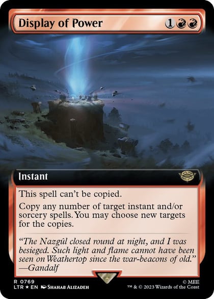 Display of Power (Extended Art) (Surge Foil), Universes Beyond: The Lord of the Rings: Tales of Middle-earth 769