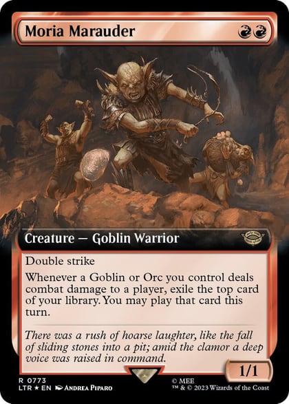 Moria Marauder (Extended Art) (Surge Foil), Universes Beyond: The Lord of the Rings: Tales of Middle-earth 773