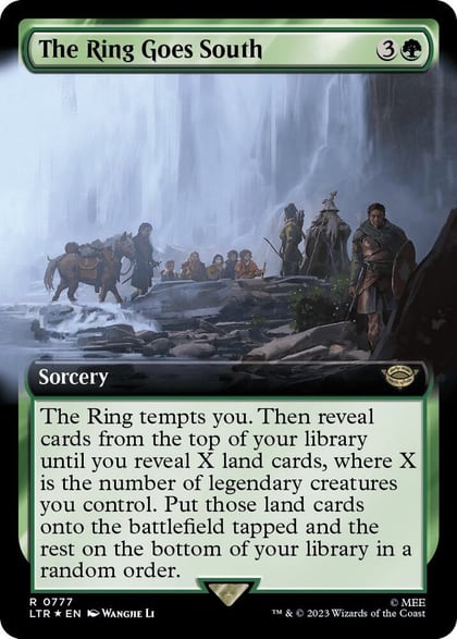 The Ring Goes South (Extended Art) (Surge Foil), Universes Beyond: The Lord of the Rings: Tales of Middle-earth 777