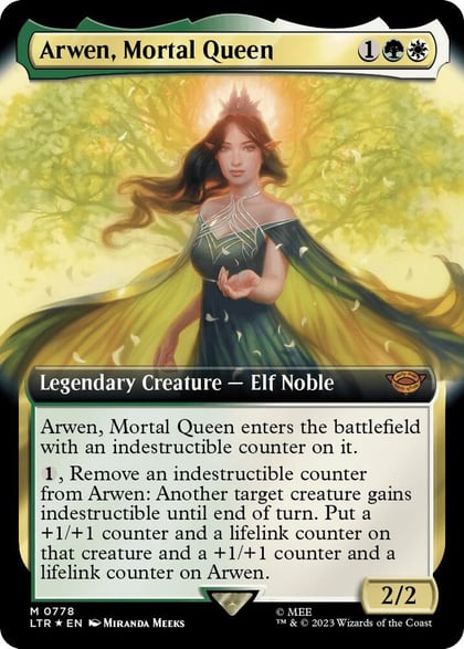 Arwen, Mortal Queen (Extended Art) (Surge Foil), Universes Beyond: The Lord of the Rings: Tales of Middle-earth 778