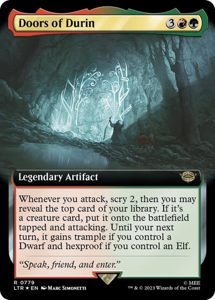 Doors of Durin (Extended Art) (Surge Foil), Universes Beyond: The Lord of the Rings: Tales of Middle-earth 779