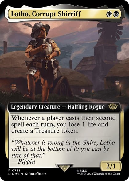 Lotho, Corrupt Shirriff (Extended Art) (Surge Foil), Universes Beyond: The Lord of the Rings: Tales of Middle-earth 781