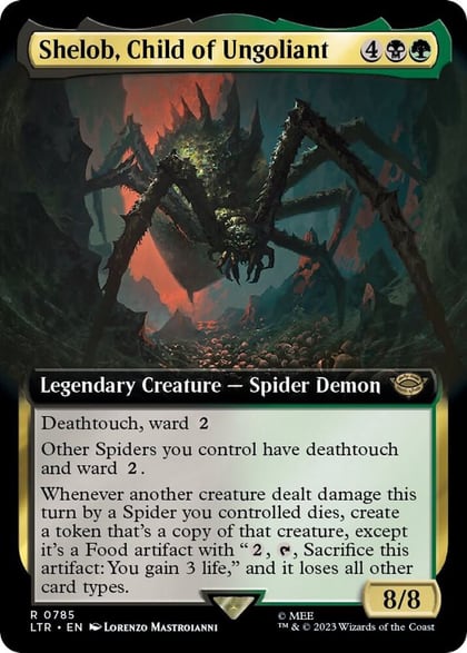 Shelob, Child of Ungoliant (Extended Art) (Surge Foil), Universes Beyond: The Lord of the Rings: Tales of Middle-earth 785