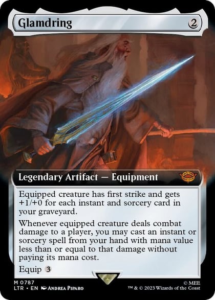 Glamdring (Extended Art) (Surge Foil), Universes Beyond: The Lord of the Rings: Tales of Middle-earth 787