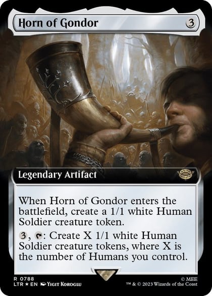 Horn of Gondor (Extended Art) (Surge Foil), Universes Beyond: The Lord of the Rings: Tales of Middle-earth 788