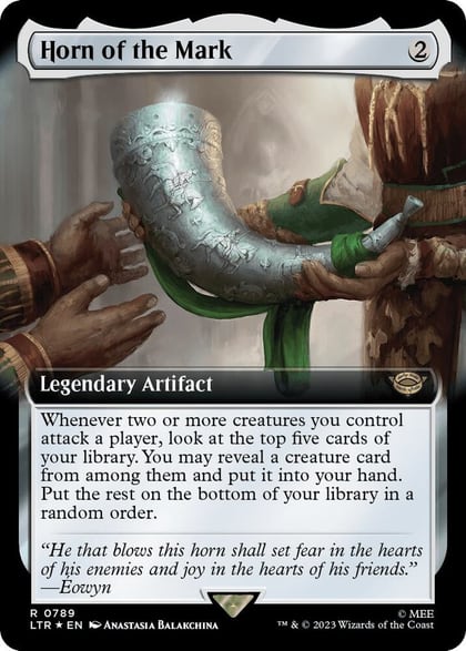 Horn of the Mark (Extended Art) (Surge Foil), Universes Beyond: The Lord of the Rings: Tales of Middle-earth 789