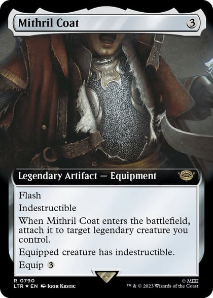 Mithril Coat (Extended Art) (Surge Foil), Universes Beyond: The Lord of the Rings: Tales of Middle-earth 790