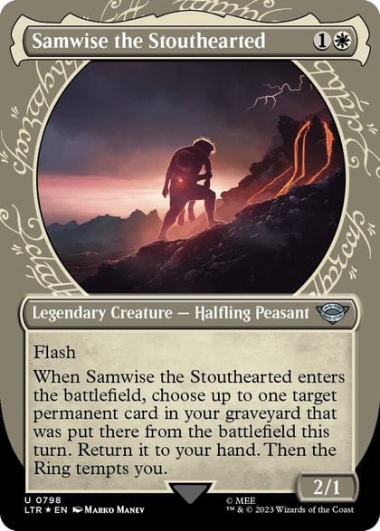 Samwise the Stouthearted (Showcase) (Surge Foil), Universes Beyond: The Lord of the Rings: Tales of Middle-earth 798