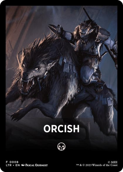 Orcish Theme Card, Universes Beyond: The Lord of the Rings: Tales of Middle-earth 8
