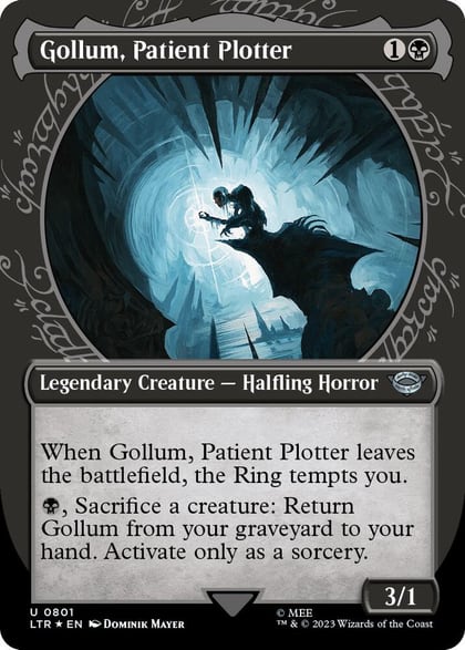Gollum, Patient Plotter (Showcase) (Surge Foil), Universes Beyond: The Lord of the Rings: Tales of Middle-earth 801