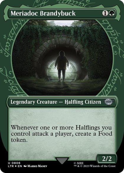 Meriadoc Brandybuck (Showcase) (Surge Foil), Universes Beyond: The Lord of the Rings: Tales of Middle-earth 806