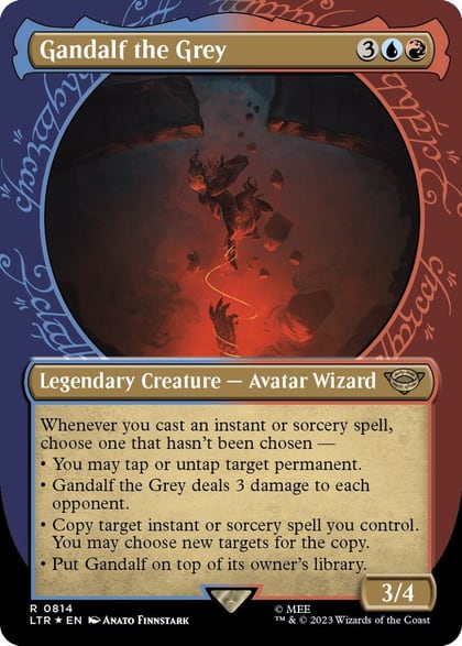 Gandalf the Grey (Showcase) (Surge Foil), Universes Beyond: The Lord of the Rings: Tales of Middle-earth 814