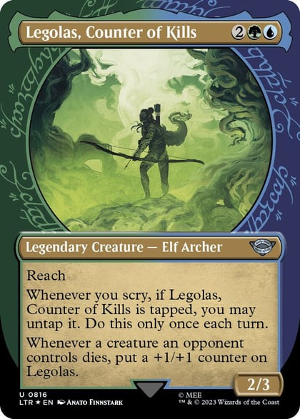 Legolas, Counter of Kills (Showcase) (Surge Foil), Universes Beyond: The Lord of the Rings: Tales of Middle-earth 816