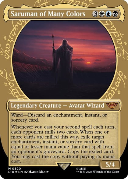 Saruman of Many Colors (Showcase) (Surge Foil), Universes Beyond: The Lord of the Rings: Tales of Middle-earth 820
