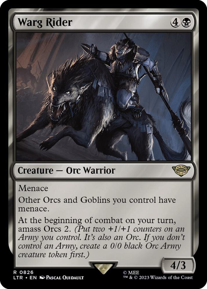 Warg Rider, Universes Beyond: The Lord of the Rings: Tales of Middle-earth 826