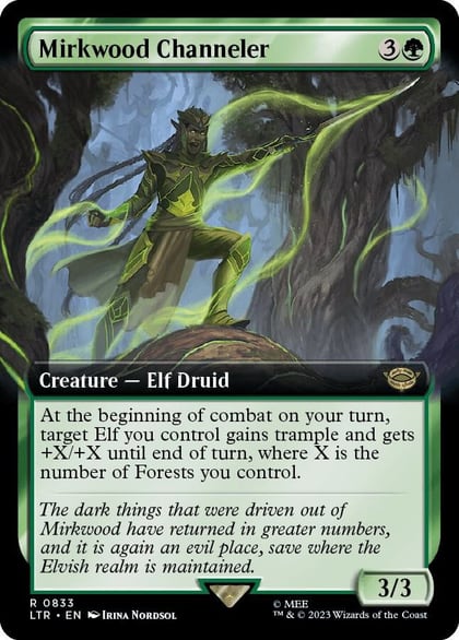 Mirkwood Channeler (Extended Art), Universes Beyond: The Lord of the Rings: Tales of Middle-earth 833