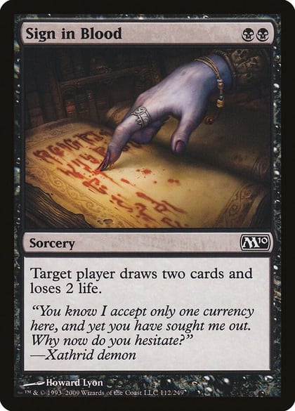 Sign in Blood, Magic 2010 (M10) 112