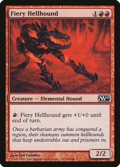 Fiery Hellhound, Magic 2010 (M10) 135
