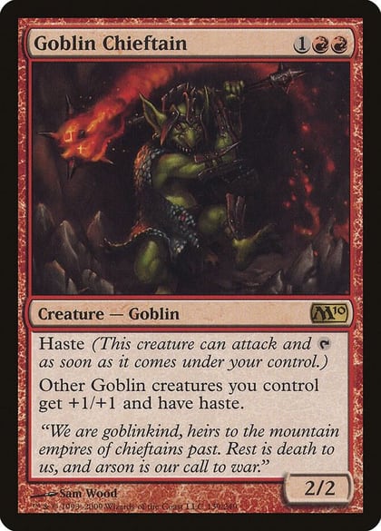 Goblin Chieftain, Magic 2010 (M10) 139