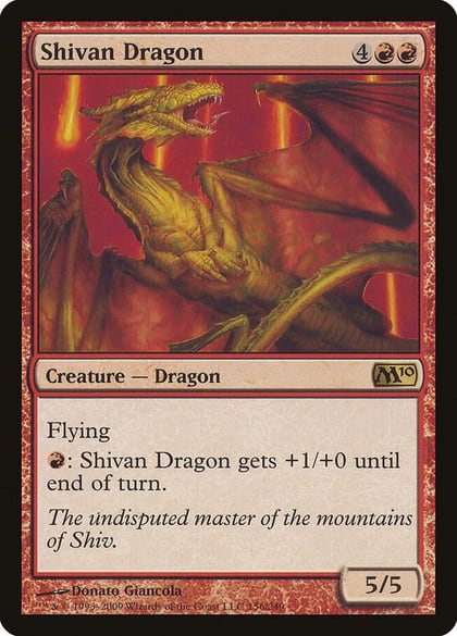 Shivan Dragon, Magic 2010 (M10) 156