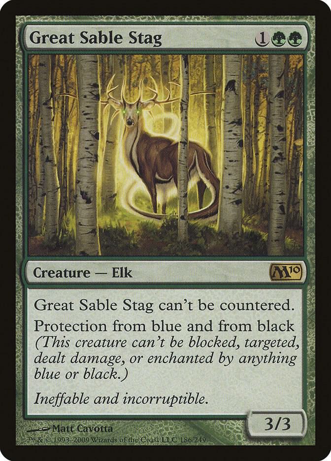 Great Sable Stag, Magic 2010 (M10) 186