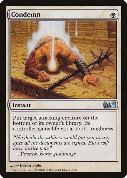 Condemn, Magic 2011 (M11) 11