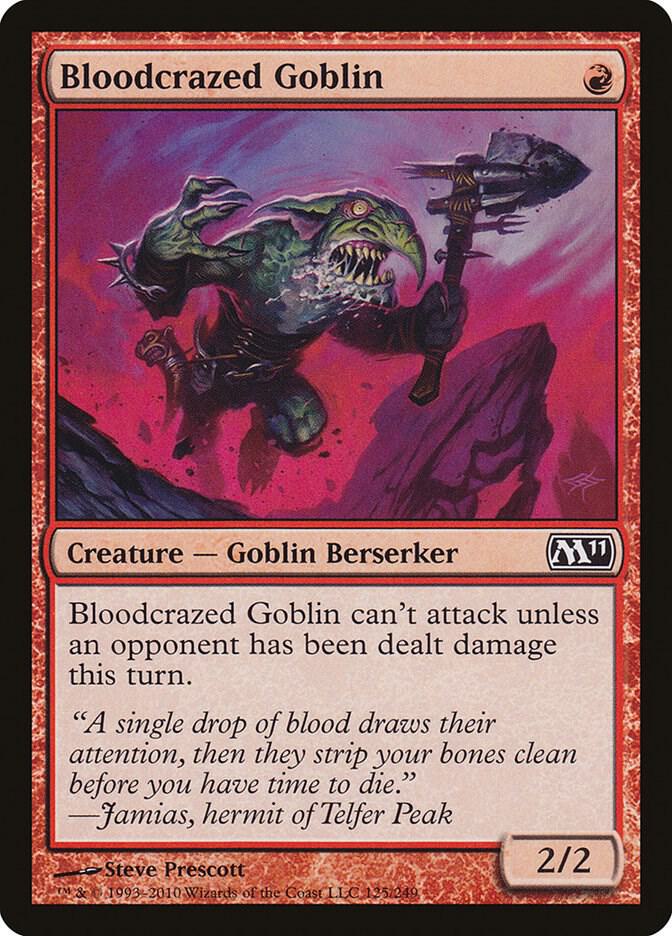 Bloodcrazed Goblin, Magic 2011 (M11) 125