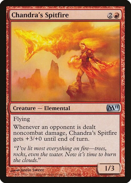 Chandra's Spitfire, Magic 2011 (M11) 129