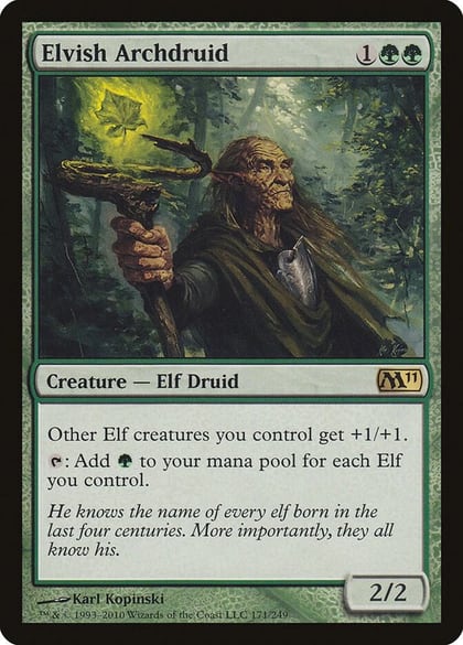 Elvish Archdruid, Magic 2011 (M11) 171