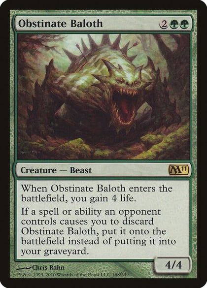 Obstinate Baloth, Magic 2011 (M11) 188