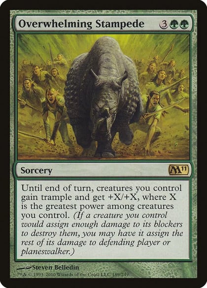 Overwhelming Stampede, Magic 2011 (M11) 189