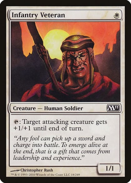 Infantry Veteran, Magic 2011 (M11) 18