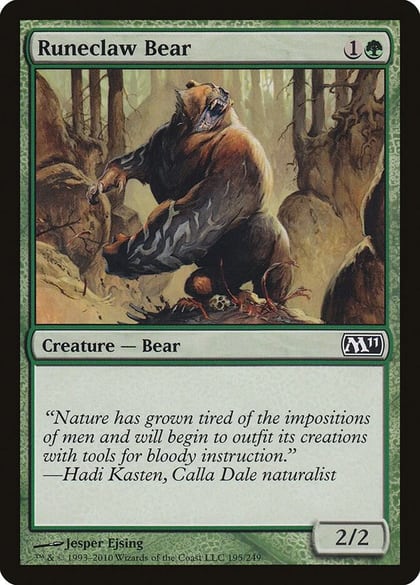 Runeclaw Bear, Magic 2011 (M11) 195