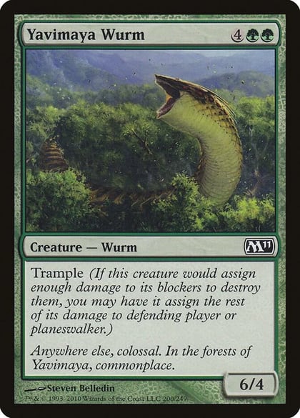 Yavimaya Wurm, Magic 2011 (M11) 200