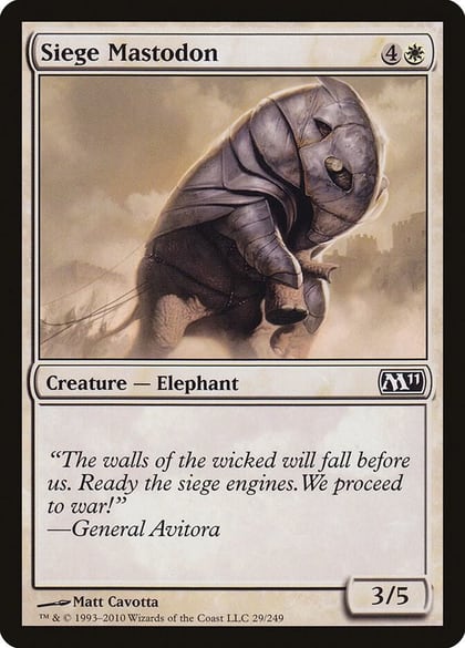 Siege Mastodon, Magic 2011 (M11) 29