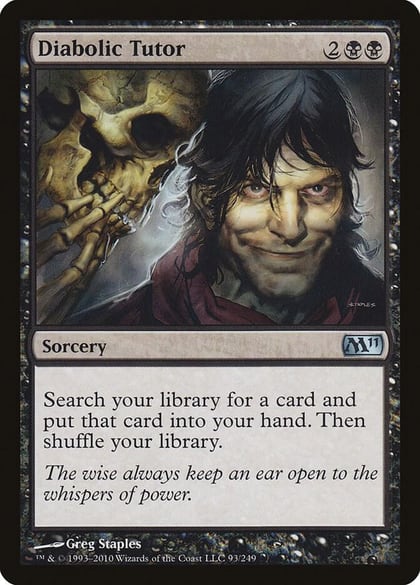 Diabolic Tutor, Magic 2011 (M11) 93