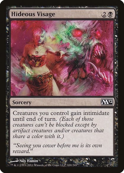 Hideous Visage, Magic 2012 (M12) 100