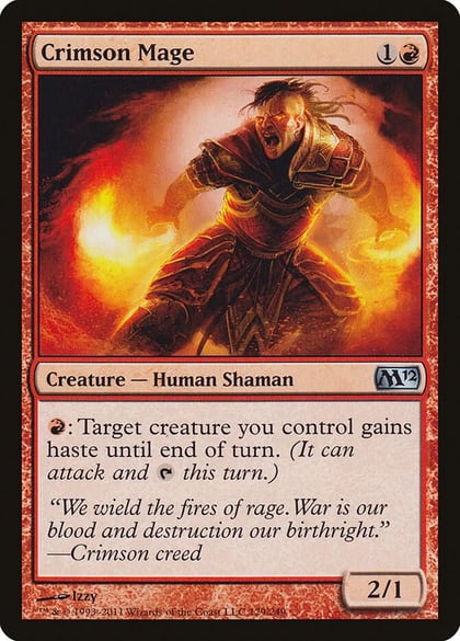 Crimson Mage, Magic 2012 (M12) 129