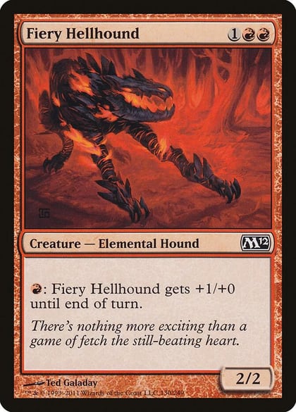 Fiery Hellhound, Magic 2012 (M12) 130