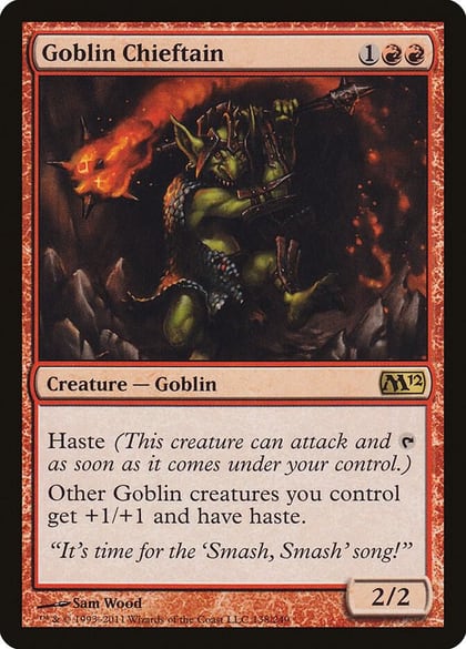 Goblin Chieftain, Magic 2012 (M12) 138