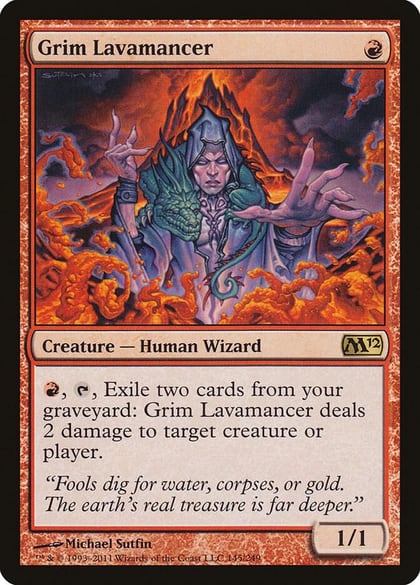 Grim Lavamancer, Magic 2012 (M12) 145