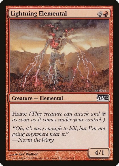 Lightning Elemental, Magic 2012 (M12) 149