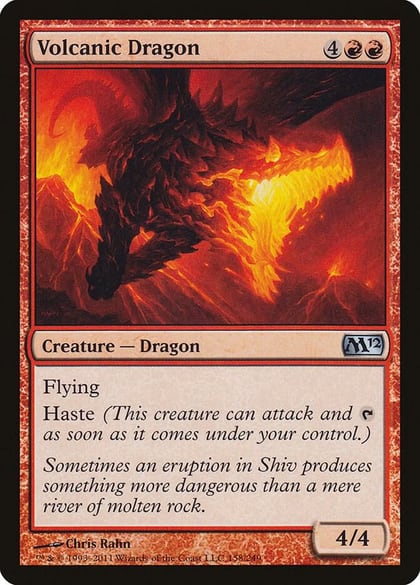 Volcanic Dragon, Magic 2012 (M12) 158