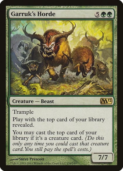 Garruk's Horde, Magic 2012 (M12) 176