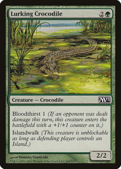 Lurking Crocodile, Magic 2012 (M12) 184