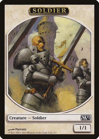 Soldier Token, Magic 2012 (M12) 2